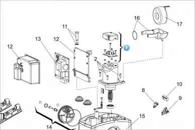 FAAC 00058P2156 Encoder for sliding motor 24v