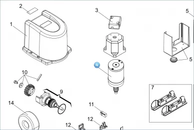 FAAC 00058P2161 Motor 24v