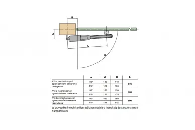 FAAC 104413 Napęd elektromechaniczny z silnikiem 413 230 V