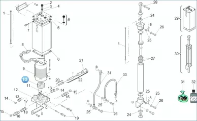FAAC 3204405 Cast iron pump 1.5 lt