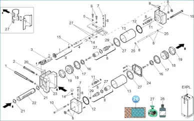 FAAC 3905515 Skinpack with adjustment