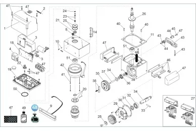 FAAC 390829 Gasket kit 746 98 motor