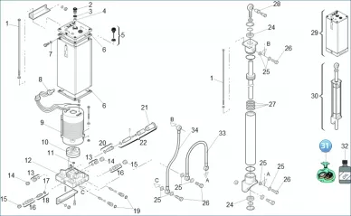 FAAC 390831 Gasket package 610/615