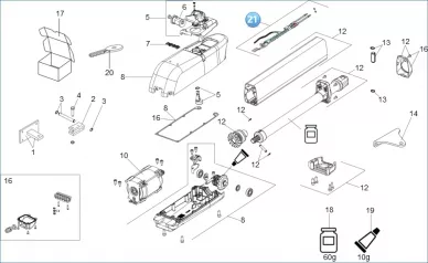 FAAC 490108 Zespół krańcówek do 415 L LS