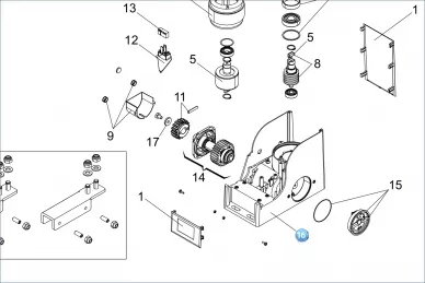 FAAC 6020073 Body for sliding motor