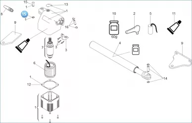 FAAC 6020080 Pin f0617 z Seegerem