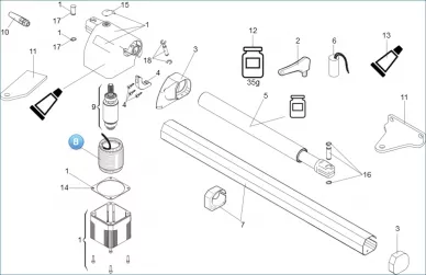 FAAC 6020267 Zespół stojana csa/ul