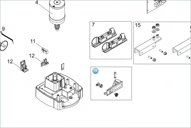 FAAC 6020310 Releasing lever 