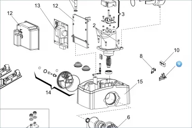 FAAC 6020318 Sensor support for falcon 5-8-424
