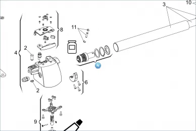 FAAC 6020504 Left reducer group g-bat spare part