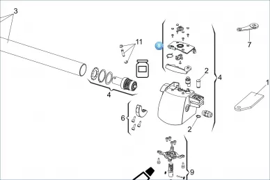 FAAC 6020515 Spare part right release g-bat