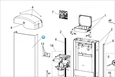 FAAC 6020553 524 rainbow door spare part