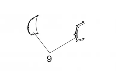 Faac 6020563 Frames for carter cover pocket spare par