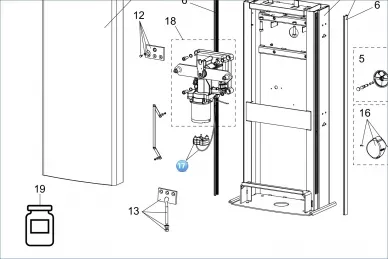 FAAC 6020587 Encoder with cable