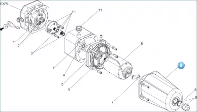 FAAC 63000055 Motor cover group