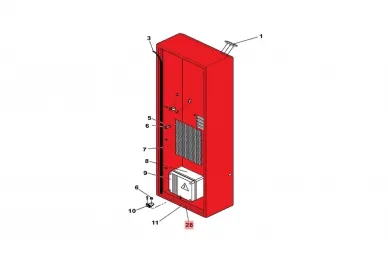 Faac 63000291 Barrier housing 620 RAL 9009