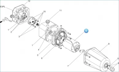 FAAC 63000376 Motor + flange S700h
