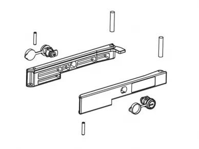 FAAC 63000422 Release levers group with locks