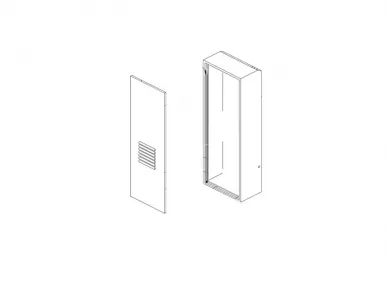 FAAC 63000628 Upright and door (ral2004) 640