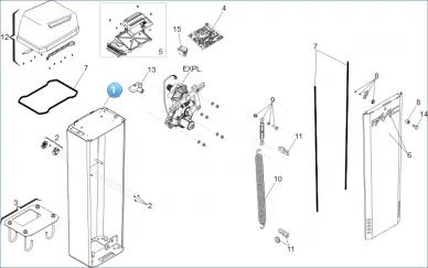 FAAC 63001069 Housing (ral9010) B614 ul