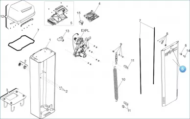 FAAC 63001071 Door (ral9010) B614 ul