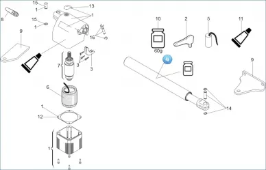 FAAC 63001587 Complete tube 414 p