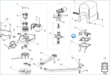FAAC 63001645 Control unit e024 s