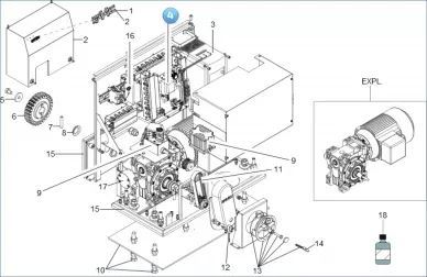 FAAC 63002935 Spare part e850 control unit