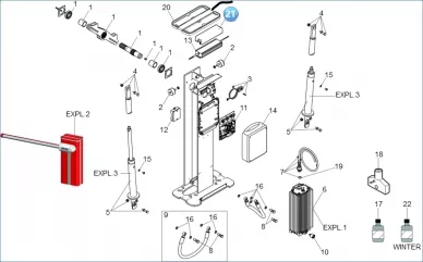 FAAC 63003205 Power supply cover B680h ul/csa