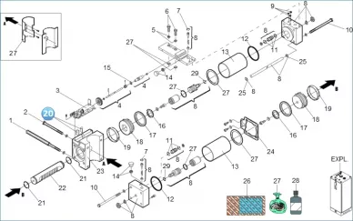 FAAC 63003303 Mocowanie 400/402/422