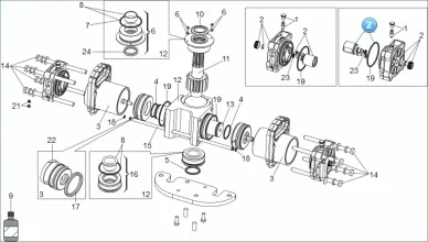 FAAC 63003309 Operator flanges and positive stops
