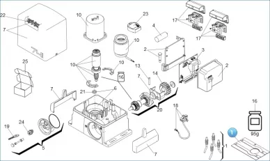 FAAC 63003319 Foundation plate group 740/741