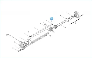 FAAC 63003328 Oil pipe and tie rods 400