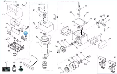 FAAC 63003341 Cover and capacitor bracket 780d