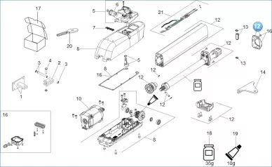FAAC 63003343 Tube group 415