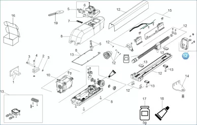 FAAC 63003349 Worm scew group 413
