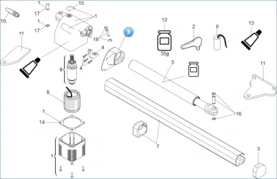 FAAC 63003358 actuator arm cover 412 (R-L)