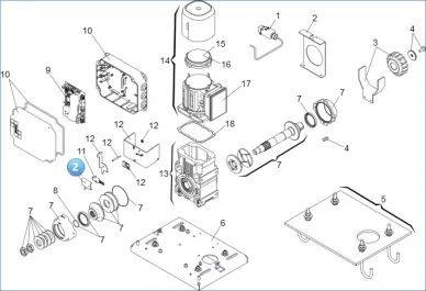 FAAC 63003372 Microswitch support 884