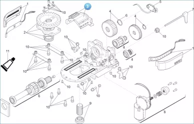 FAAC 63003379 Wiring support