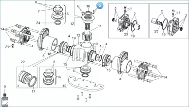 FAAC 63003448 Upper bushing group (2021)