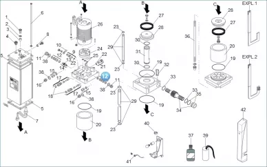 FAAC 63003460 Stop valve in zamak +gf10 box