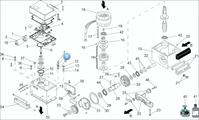 FAAC 7029175 Stator nut / earth