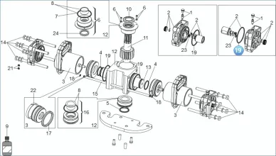 FAAC 7090490025 Gasket or 64.77x2.62 (3256) (10pcs.)
