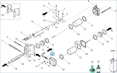 FAAC 7101075 Fitting tn 93 8llr zinc.b