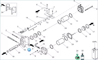 FAAC 7160525 Body jack 760