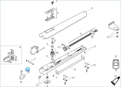FAAC 7182075 Short pin Sw.g.o.400