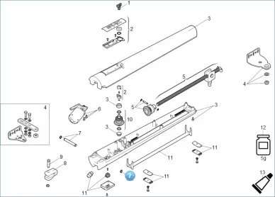 FAAC 718366 Long pin 413/415