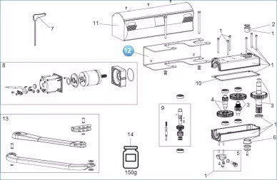 FAAC 722471 Bracket 390/trigon