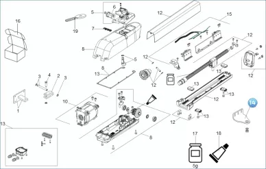 FAAC 722809 Anterior support 413