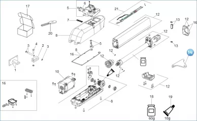 FAAC 728271 Anterior bracket plate 415